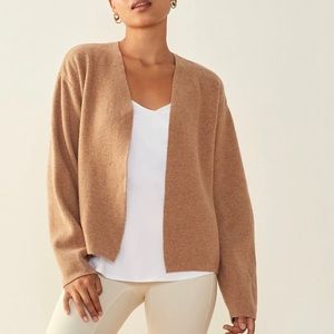 ADAY Caramel Cardigan (“Jardigan”) with Optional Black Sash